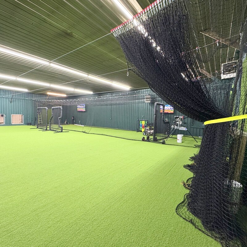 Wide interior view of Chenango SportsZone training facility