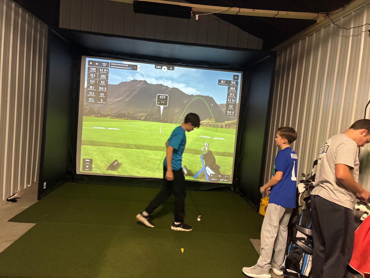 Golf simulator powered by GSPro at Chenango SportsZone